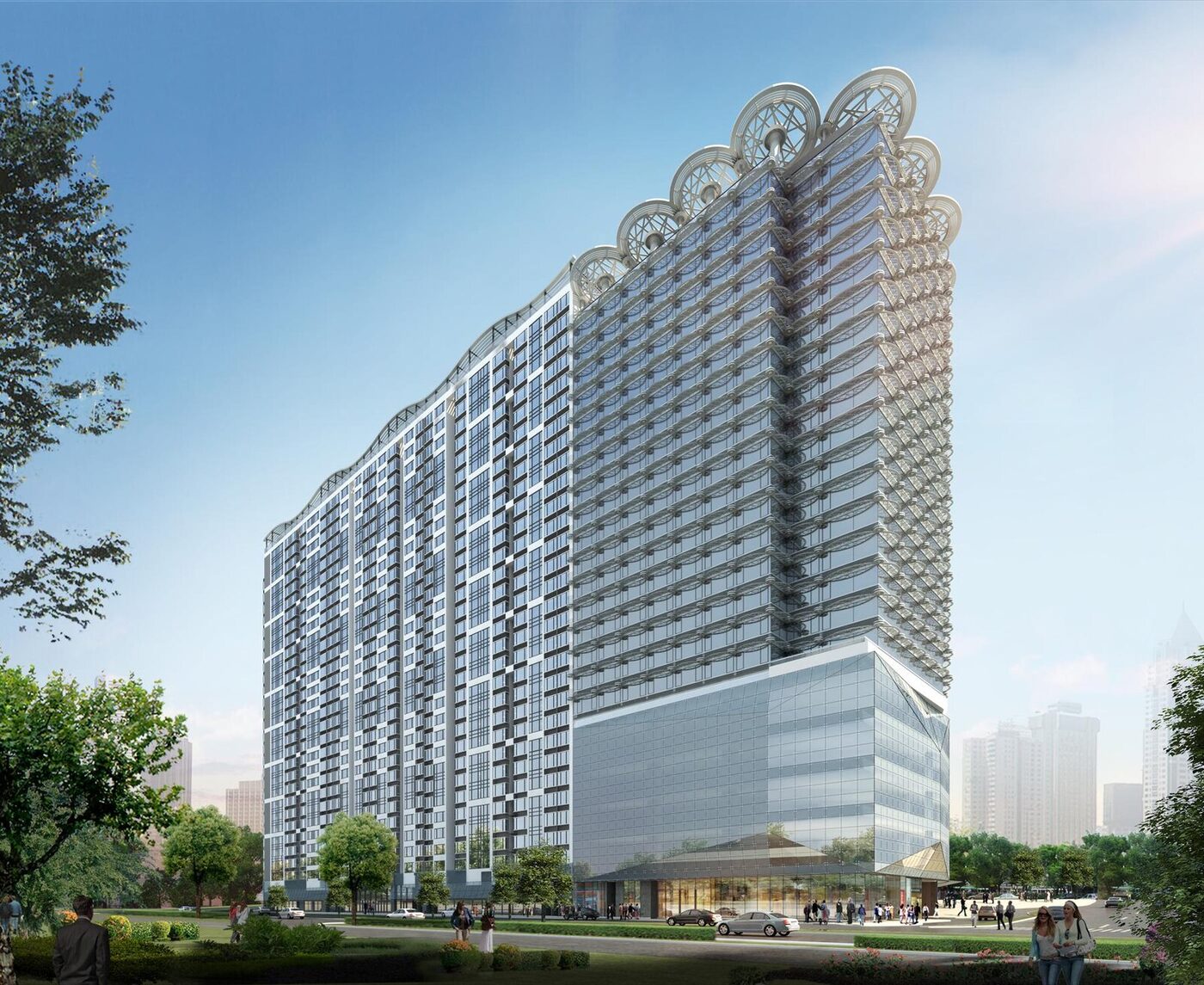Architectural rendering of the approved scheme at Seac Pai Van, Coloane